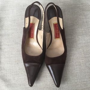 Rare! 🔥Sexy Vintage Cole Haan Leather/Suede Heels